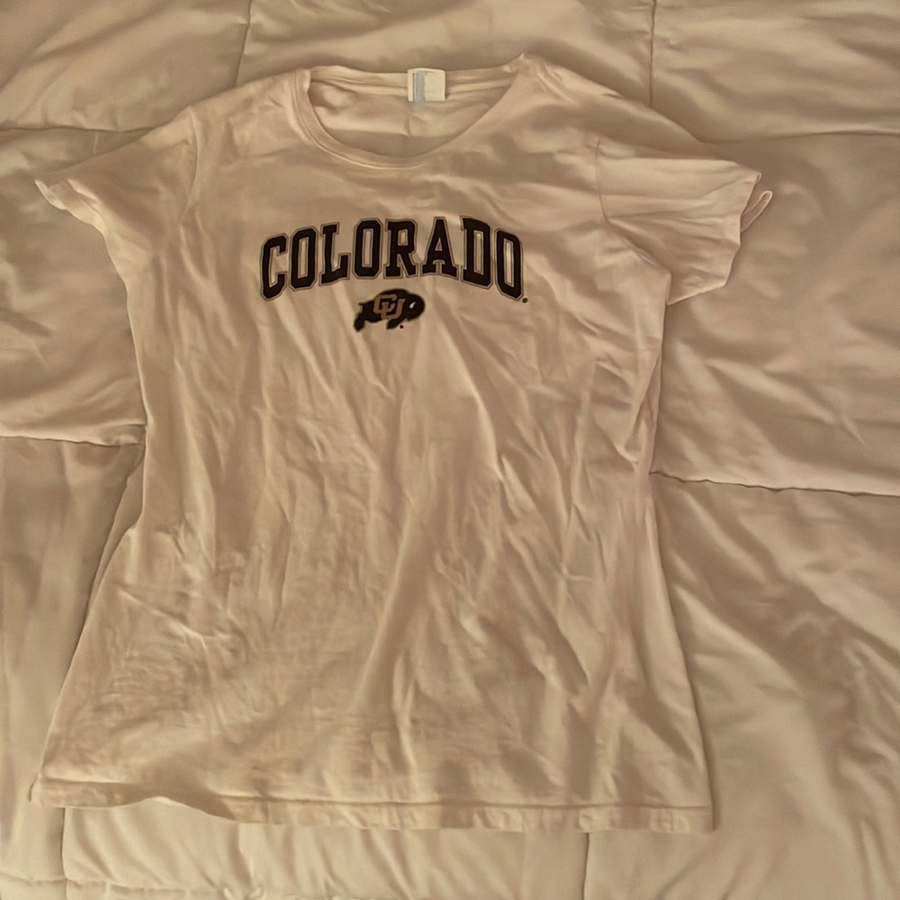 White University Of Colorado Boulder T-Shirt